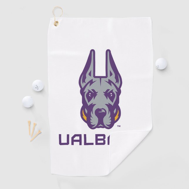 Serviette De Golf Université d'Albany Great Danes (En situation)