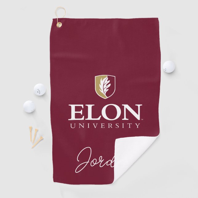 Serviette De Golf Université Elon (En situation)