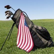 USA American Flag Gold Monogramme Patriotic Team