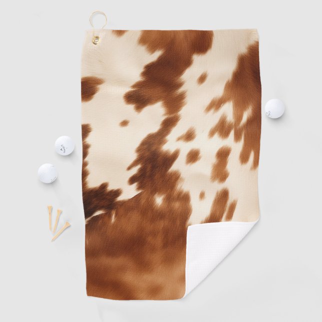 Serviette De Golf Vachette à crème Brown occidentale (En situation)