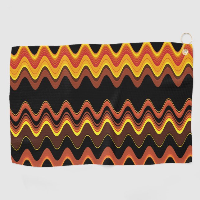 SERVIETTE DE GOLF VAGUES ENSOLEILLÉES (Horizontal)