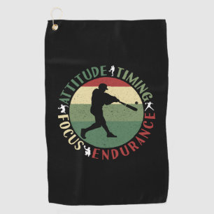 Serviette De Golf Valeurs de l'équipe de baseball motivationnel