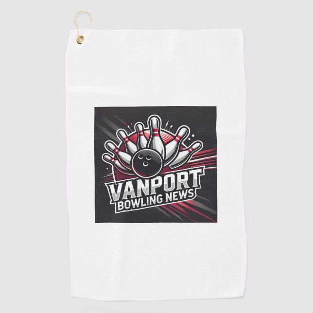 Serviette De Golf VanPort Bowling News Golf Towel (Devant)