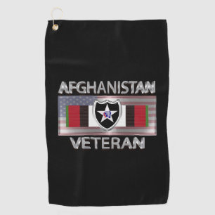 Serviette De Golf Vétéran de la 2e division d'infanterie en Afghanis
