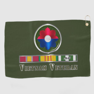 Serviette De Golf Vétéran de la 9e division d'infanterie au Vietnam
