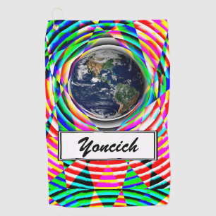 Serviette De Golf Vibes de la Terre par Kenneth Yoncich