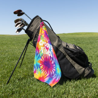 Serviette De Golf Vibes super Tie Dye personnalisable