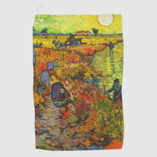 Serviette De Golf Vincent van Gogh - Le vignoble rouge