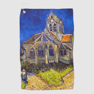 Serviette De Golf Vincent van Gogh - L'église d'Auvers