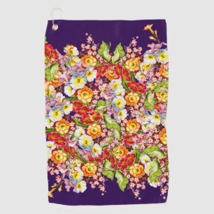 Serviette De Golf Vintage Art Floral Motif Fleurs de printemps Primr
