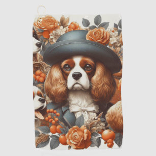 Serviette De Golf Vintage Cavalier King Charles Peinture espagnole