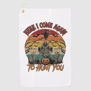 Serviette De Golf Voici encore une fois Faucheuse Halloween Citrouil