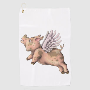 Serviette De Golf Voler des cochons