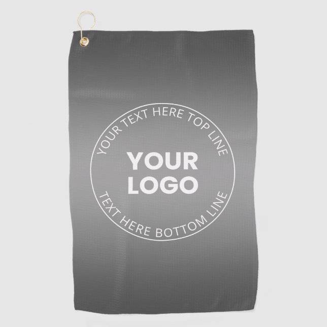 Serviette De Golf Votre logo avec modification de n'importe quelle c (Devant)