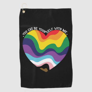 Serviette De Golf Vous pouvez être vous-même avec moi LGBT Transgenr