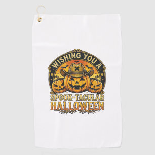 Serviette De Golf Vous souhaite un Halloween Spook Tacular Citrouill