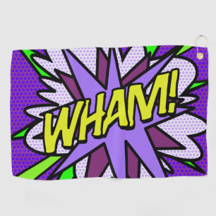 Serviette De Golf WHAM Cool Modern Comic Book