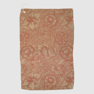 Serviette De Golf William Morris Fleur de pavot rose Floral