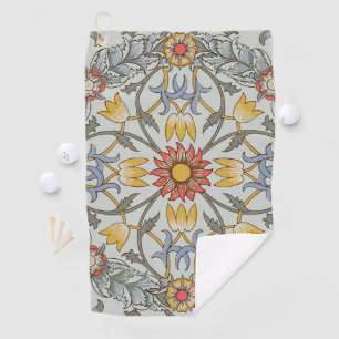 Serviette De Golf William Morris Floral Circle Flower Illustration