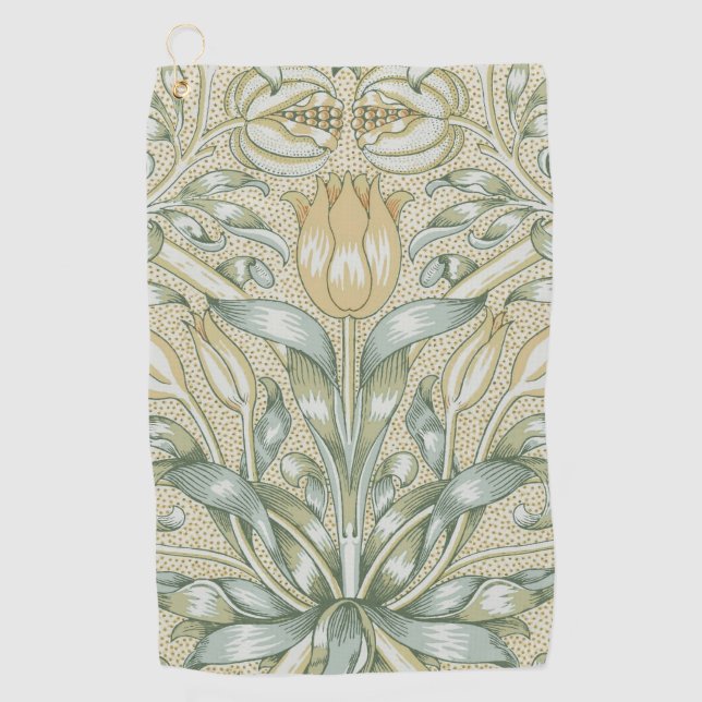 Serviette De Golf William Morris Lily et de la grenade classique (Devant)
