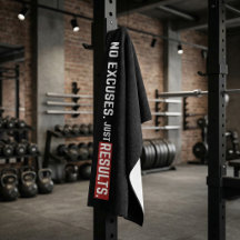 Serviette de gym Motivation Entraînement Sans Excu
