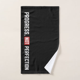 Serviette de gym Progresser et non Perfectionner