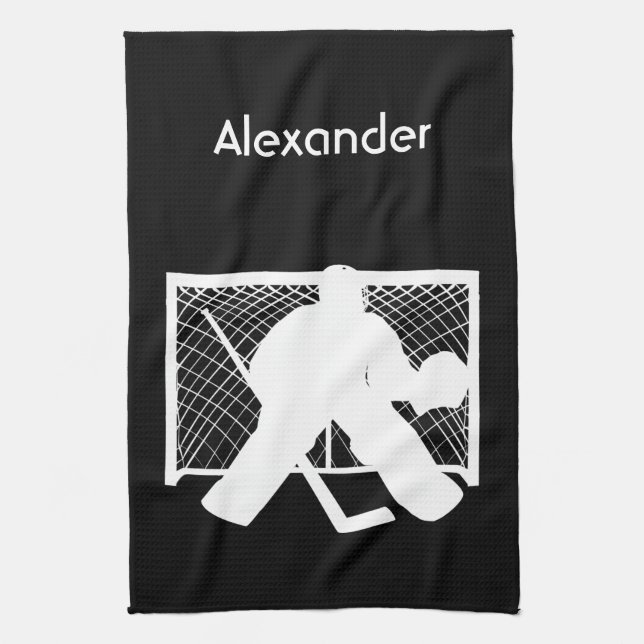 Serviette de hockey sur glace gardien de but de ga (Vertical)