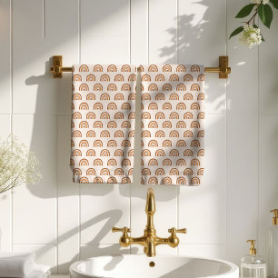 Serviette de jardin groovy terracotta cuivre