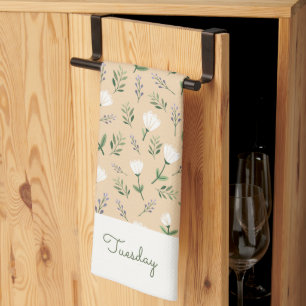 Serviette de jour personnalisée – Style floral van