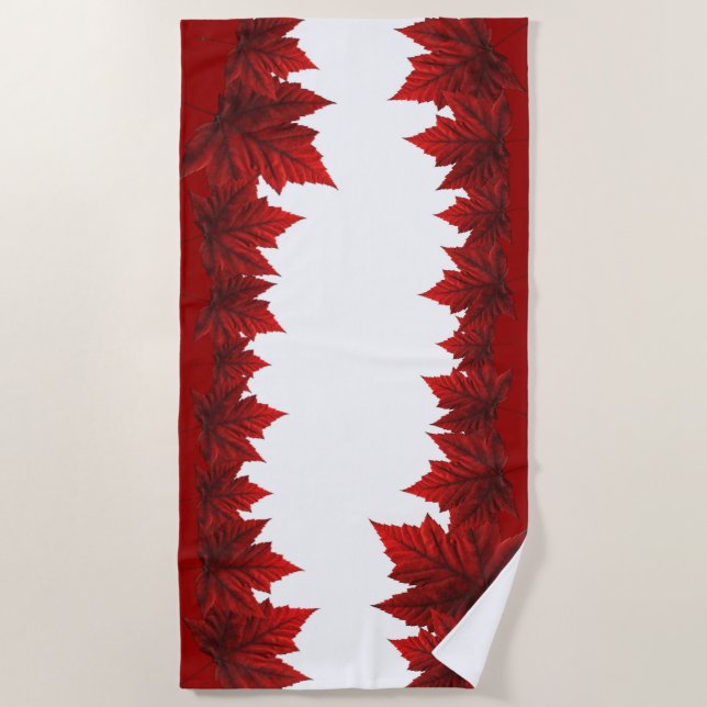 Serviette de la fête du Canada Serviette de plage  (Devant)