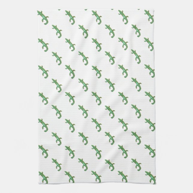 serviette de lézard vert (Vertical)