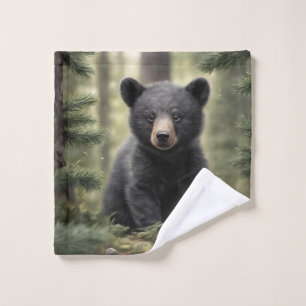 Serviette de l'ourson noir North Woods Little Blac