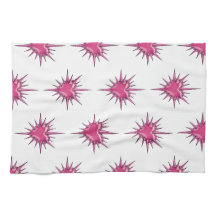 Serviette de main Cybersigilisme Cœur Barbelé Rose