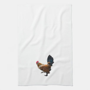 Serviette de main de poulet de ferme