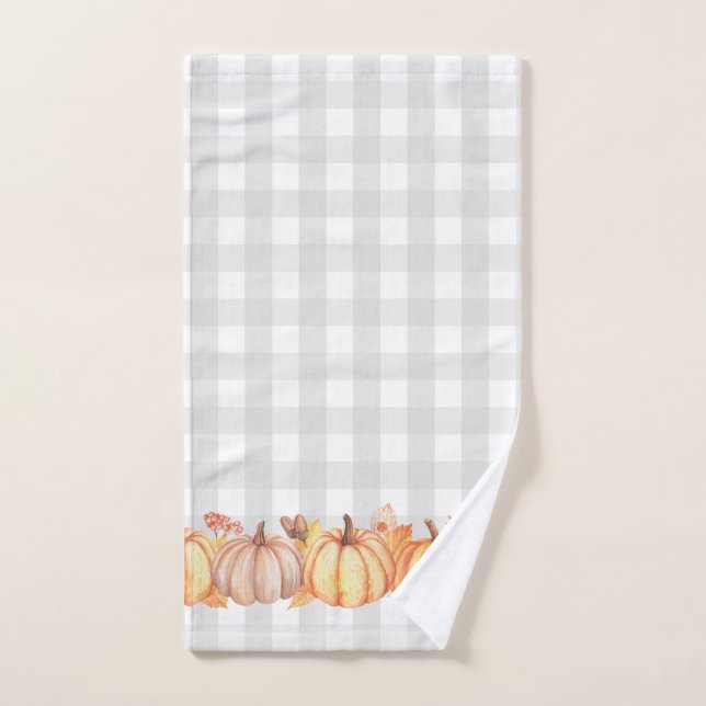 Serviette de main de salle de bains de guingan de (Serviette à main)