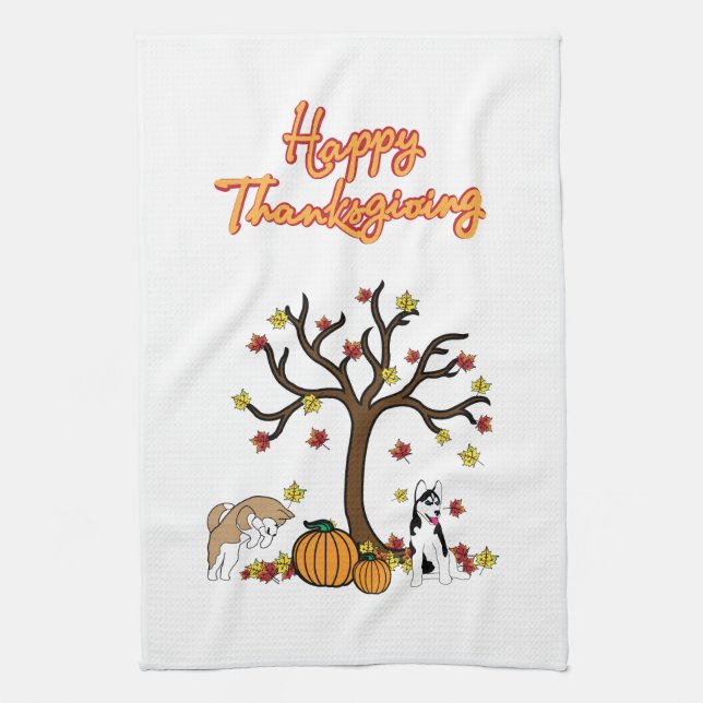 Serviette de main de thanksgiving (Vertical)