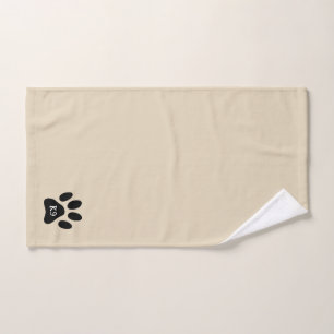 Serviette de main faite sur commande d'empreinte