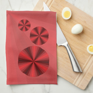 Serviette de main rouge illusion d'optique