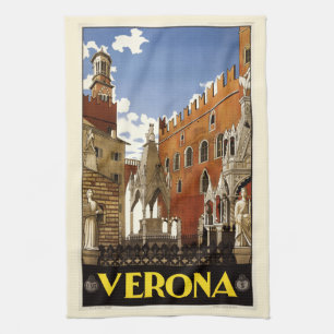 Serviette de main vintage de Vérone Italie