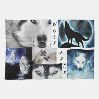 serviette de meute de loups