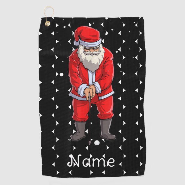 Serviette de Noël de golf pour Golfer avec Père No (Devant)