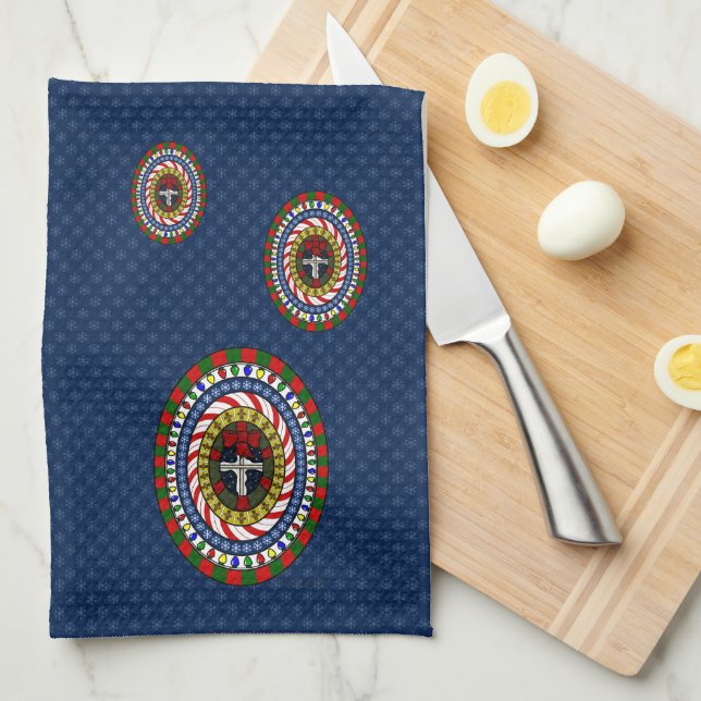 Serviette de Noël Joueuse (Quart Plié)