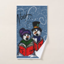 Serviette de Noël pour les mains