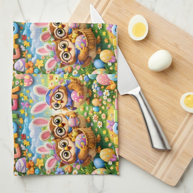 serviette de Pâques (Quart Plié)