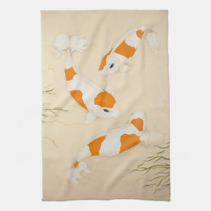 Serviette de pêche Feng Shui Koi