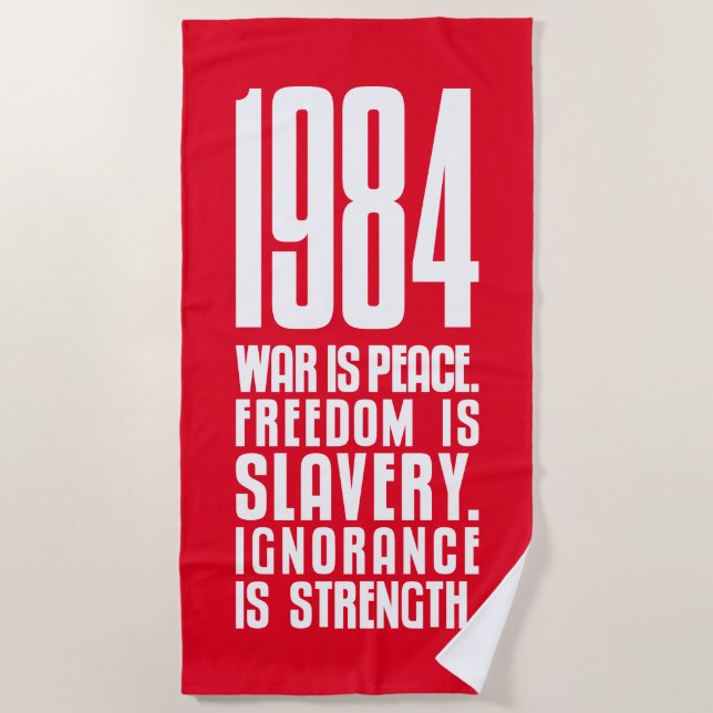 SERVIETTE DE PLAGE 1984 (Devant)