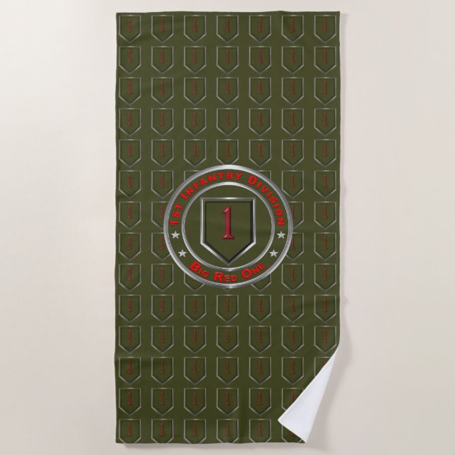 Serviette De Plage 1re division d'infanterie  (Devant)