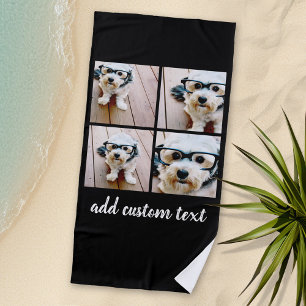 Serviette De Plage 4 Collage photo - CHOISISSEZ VOTRE COULEUR ARRIÈRE