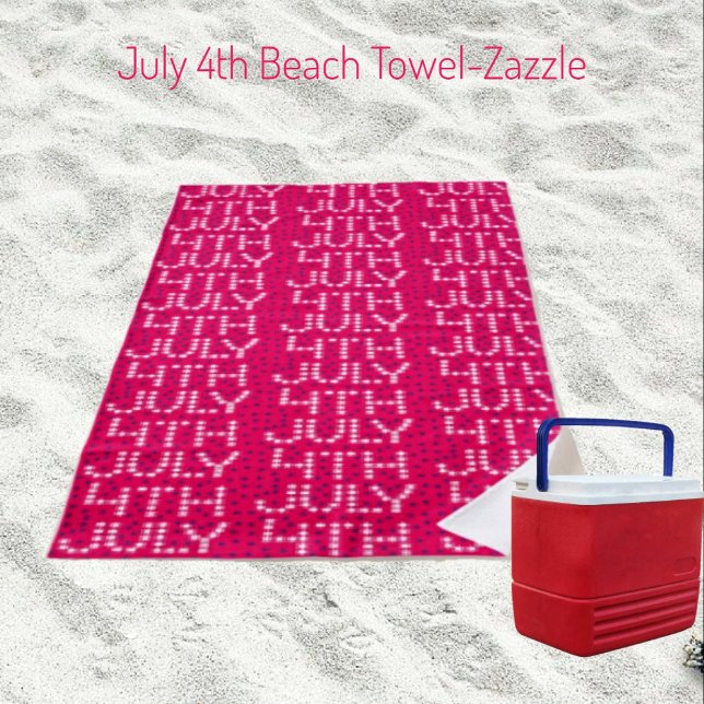 Serviette De Plage 4 juillet (Créateur téléchargé)