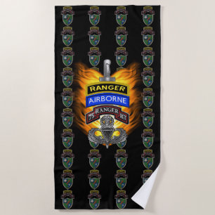 Serviette De Plage 75e régiment de rangers